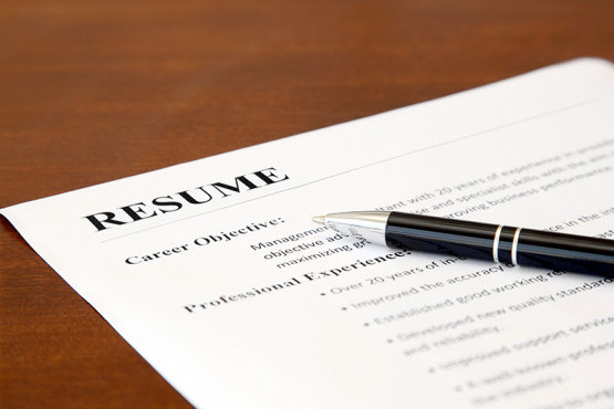 Resume on a table